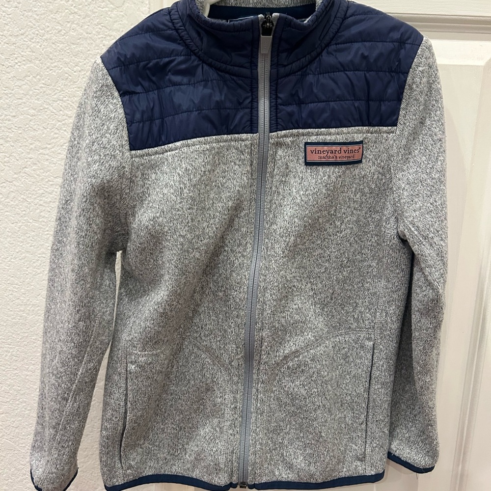 Vineyard Vines Gray and Blue Jacket size 7